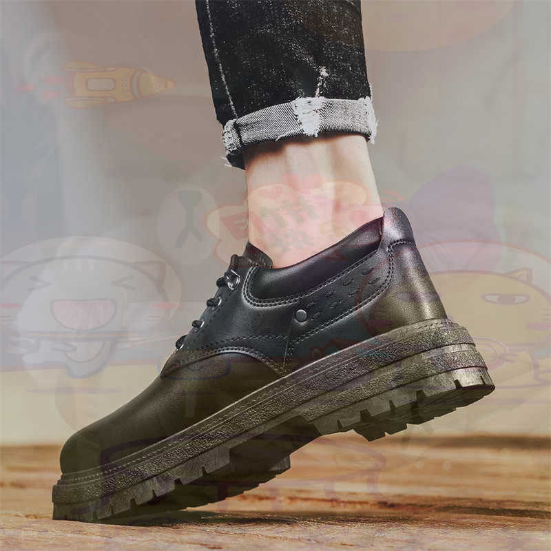 Formal Men Daily Wear Footwear - Dark Natural Leather Fashion Trainers Tennis