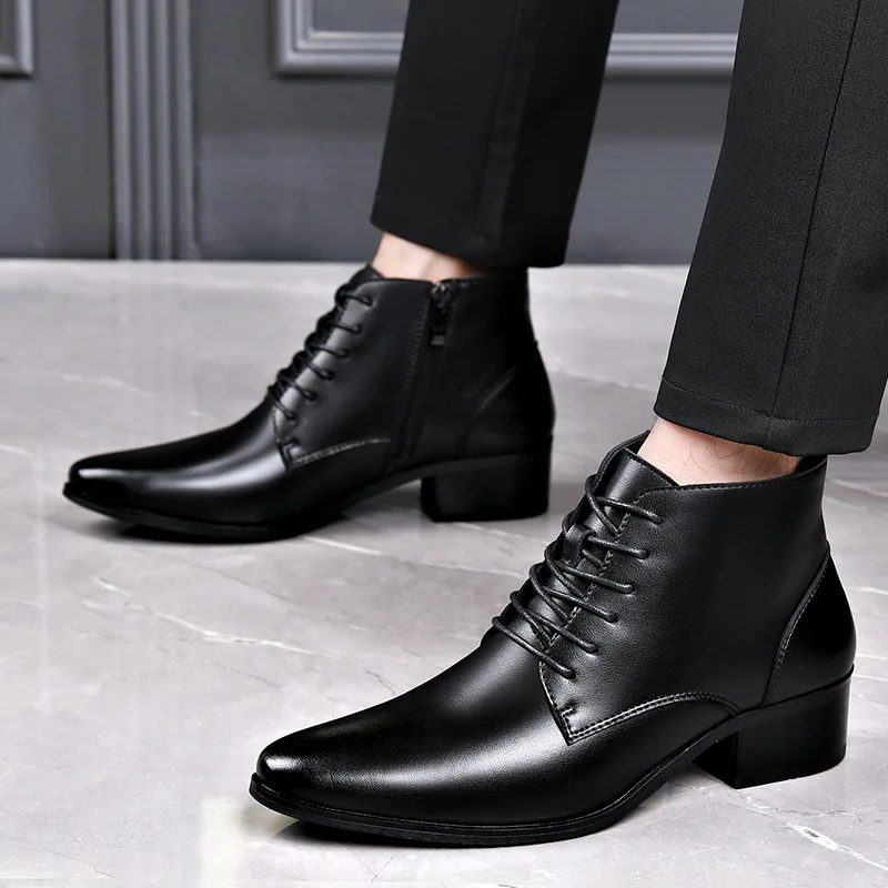 Men Formal Wear With Boots - Mens Casual Business Office Formal Dress