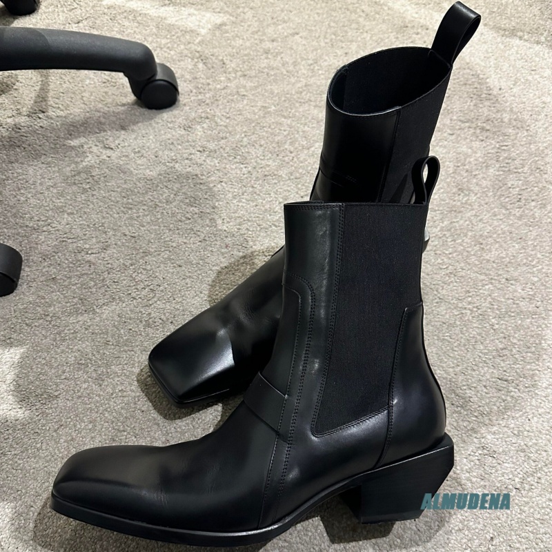Square Toe Men's Black Leather - Men'S Formal Style review and price