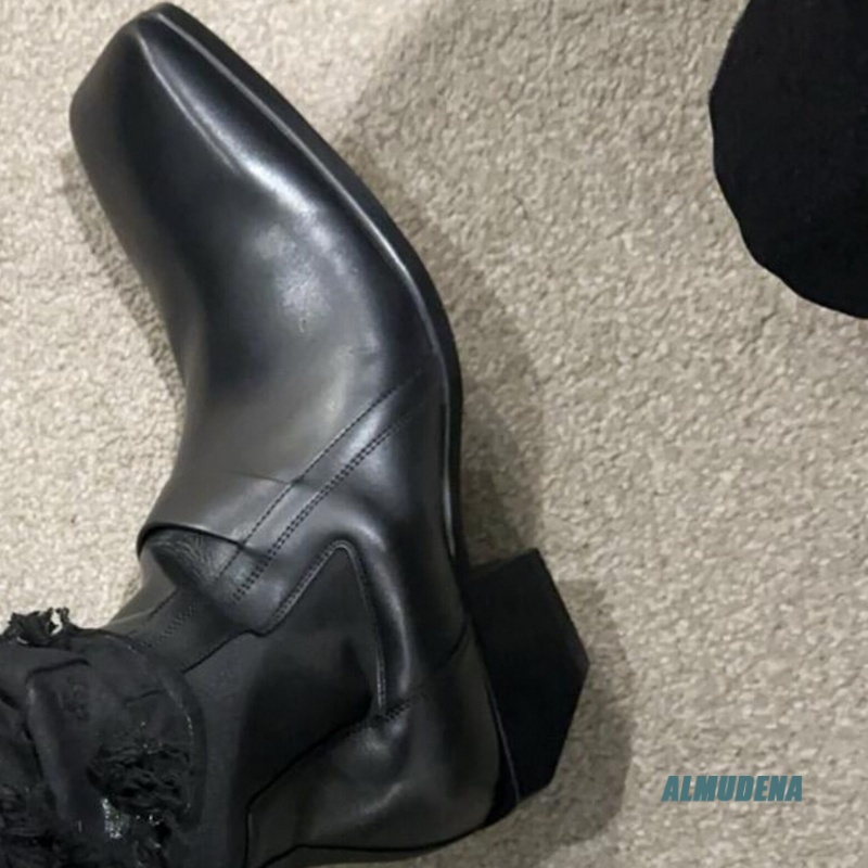 Square Toe Men's Black Leather - Men'S Formal Style review and price