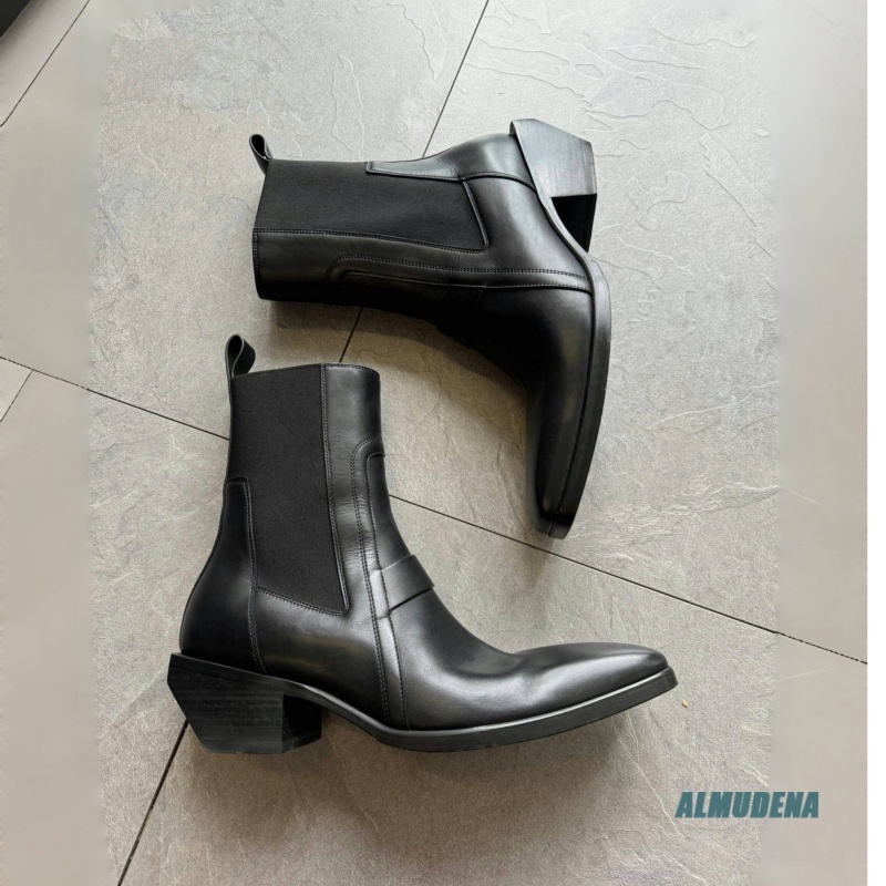 Square Toe Men's Black Leather - Men'S Formal Style review and price