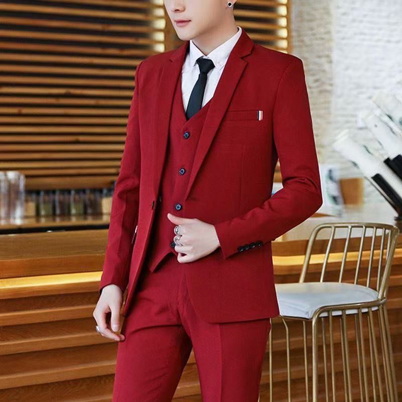 Men's 2 Piece Slim Fit Suit Ko - Korean Men Formal Wear review and price