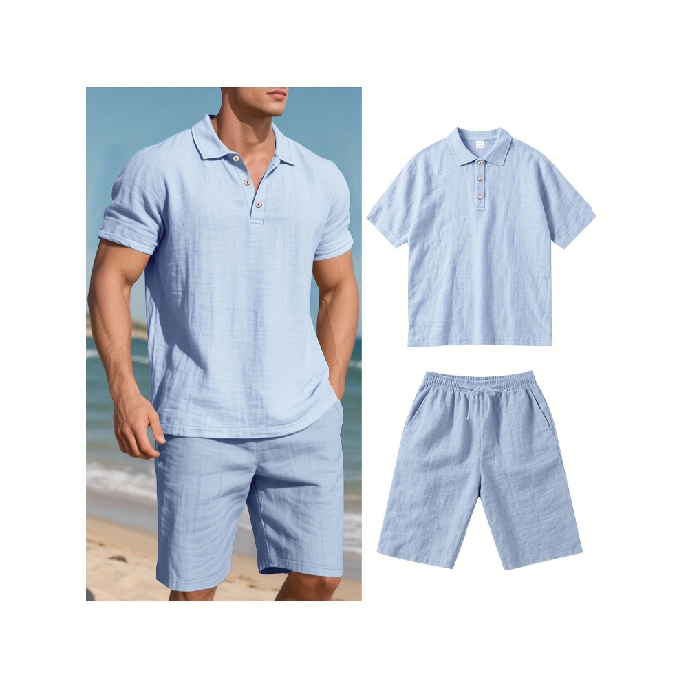 Summer Men Suit Fashion Linen  - Men'S Formal Beach Wear review and price