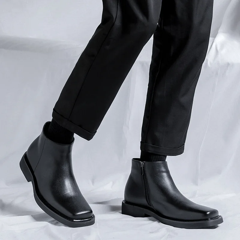 Black New Fashion Men Casual L - Men Formal Wear With Boots review and price