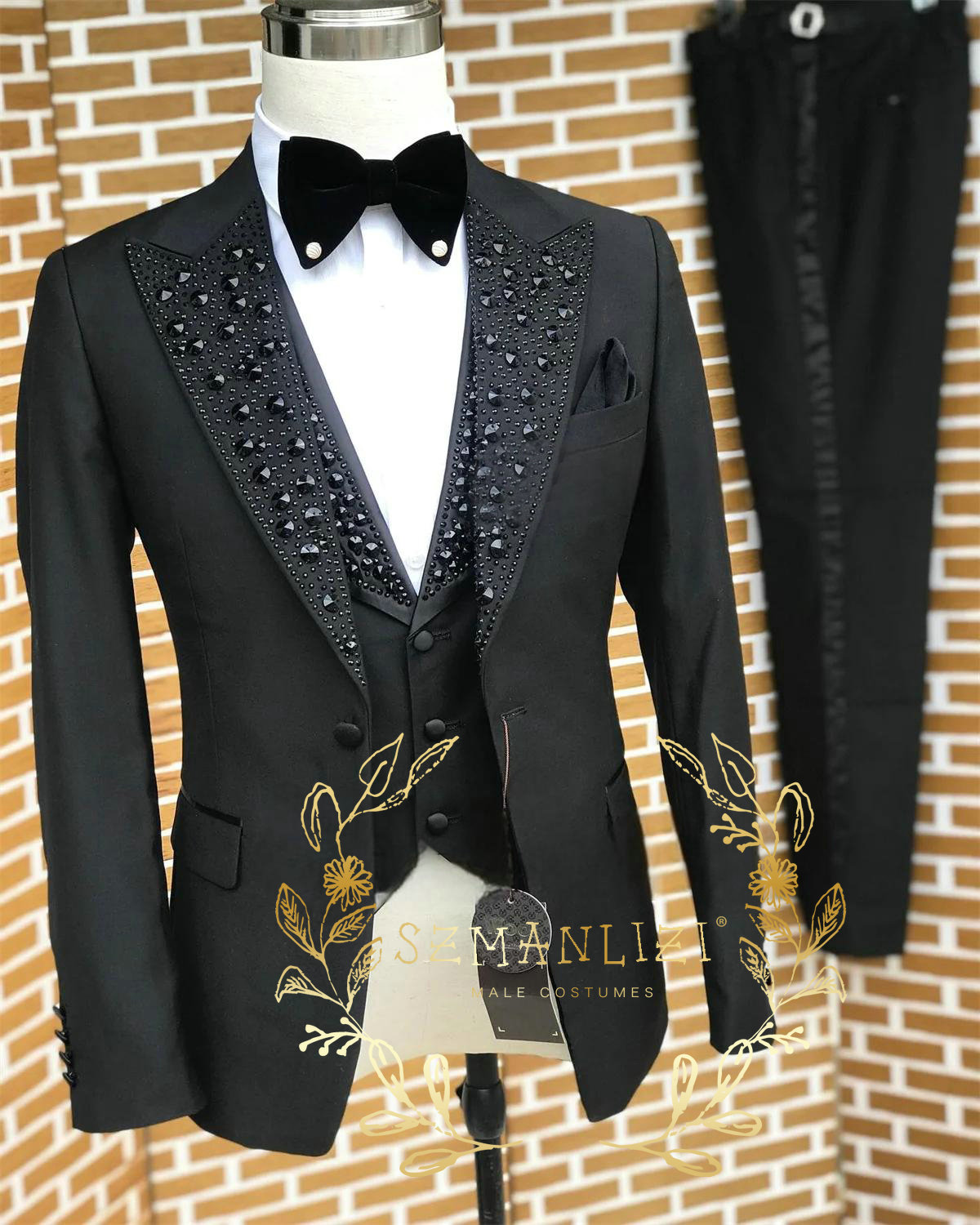 Black Men Suits Luxury Stone C - Men Formal Wear Wedding review and price