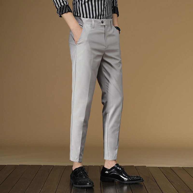 Summer Suit Pants Men Red Blac - Men Formal Wear Summer review and price