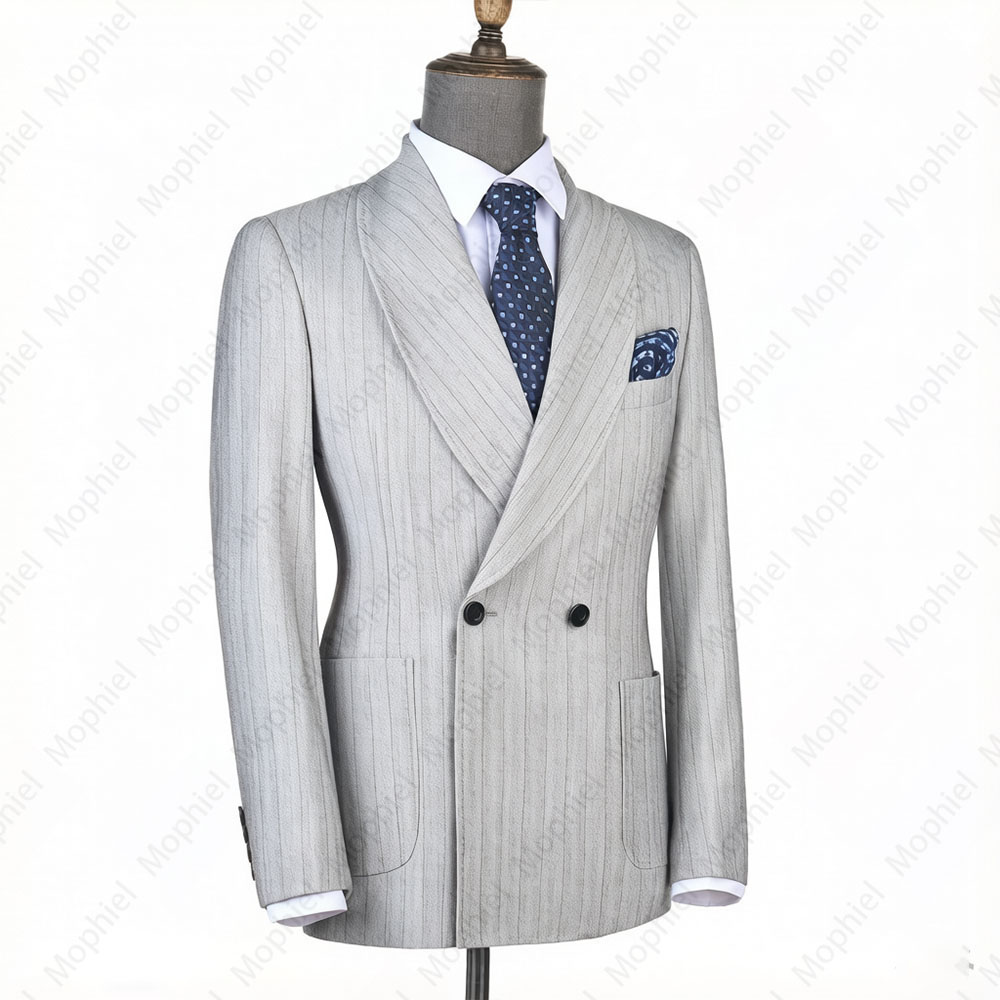 Mophiel Light Grey Men Suits S - Men Formal Wear Wedding review and price