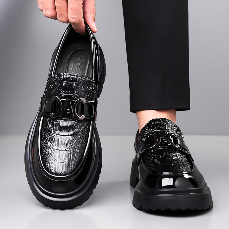 Men Leather Shoes Spring Briti - Formal Men Daily Wear Footwear review and price