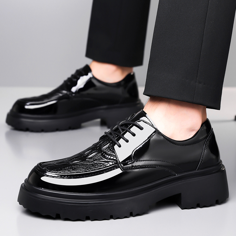 Men Leather Shoes Spring Briti - Formal Men Daily Wear Footwear review and price