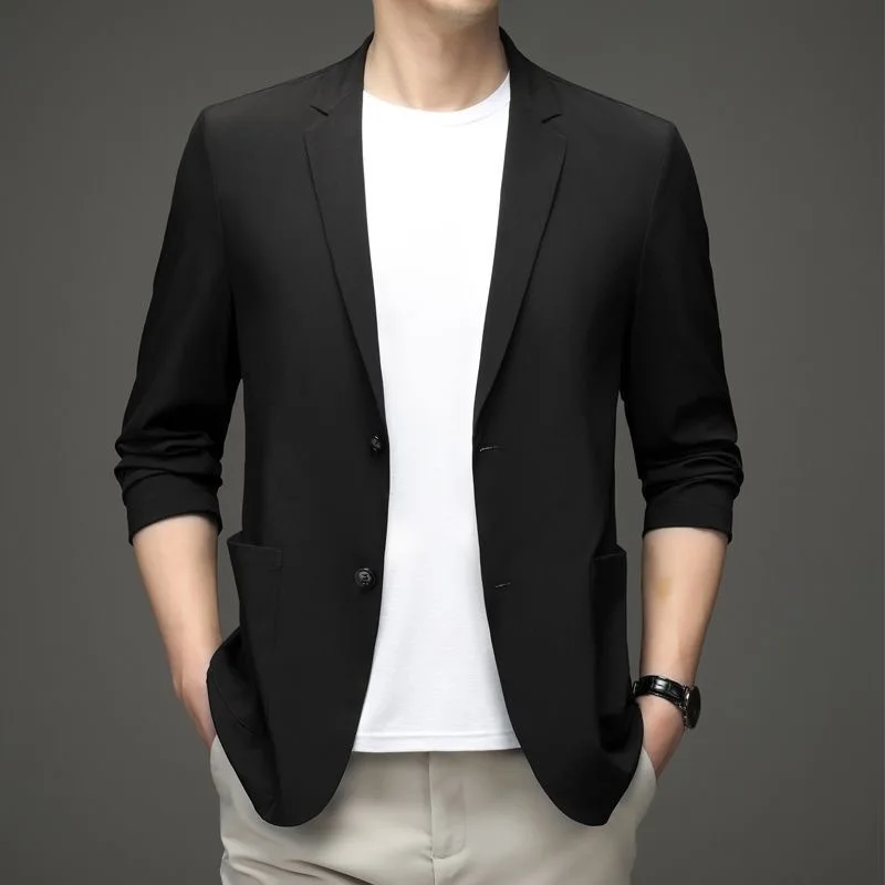 New Summer Men Thin Blazers Bu - Men Formal Wear Summer review and price