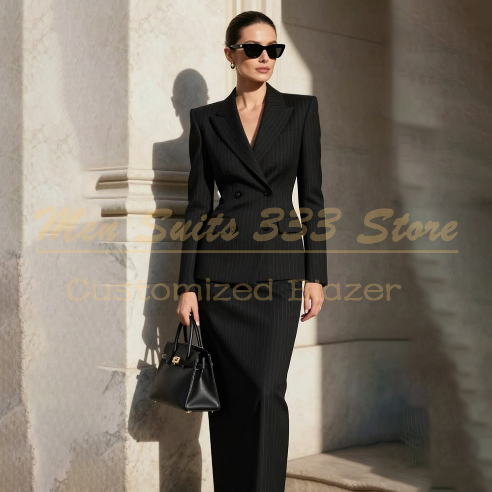 Designer Black Stripe Women's  - Men Formal Wear All Black review and price