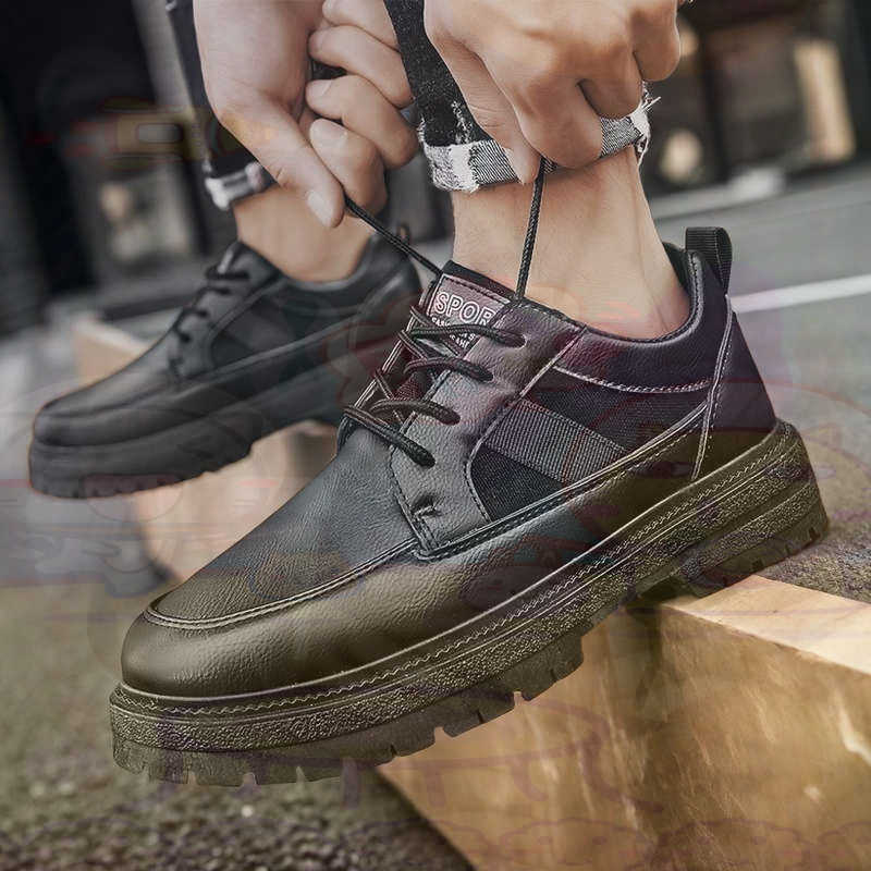 Dark Natural Leather Fashion T - Formal Men Daily Wear Footwear review and price