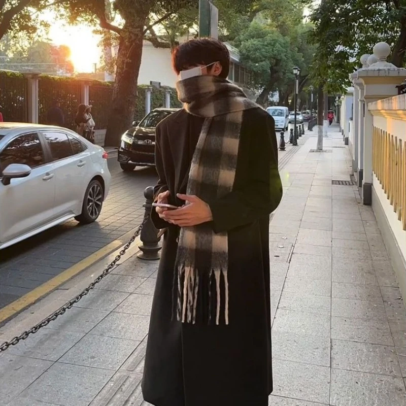 Korean Inspired Men's Wool Ove - Korean Men Formal Wear review and price