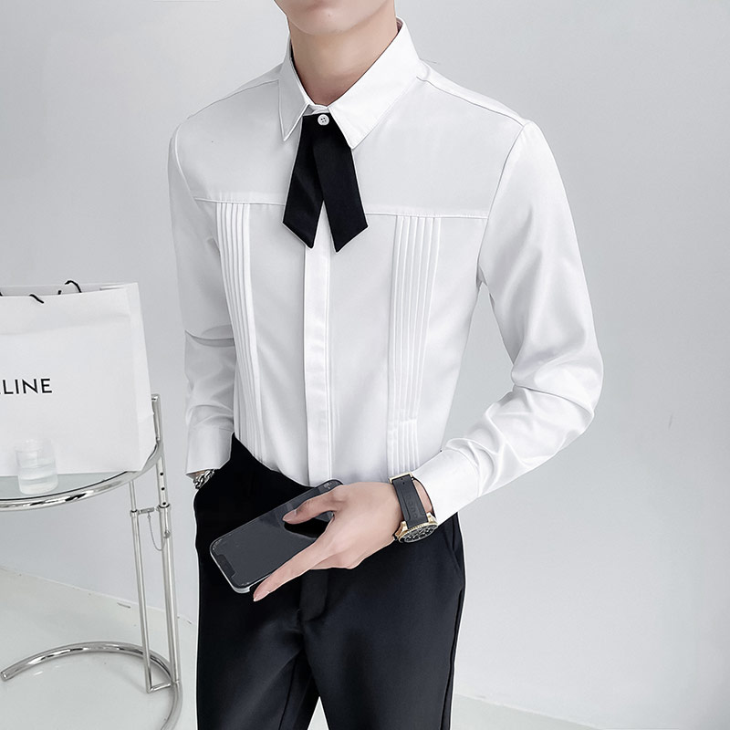 Luxury Men Wedding Party Shirt - Korean Men Formal Wear review and price
