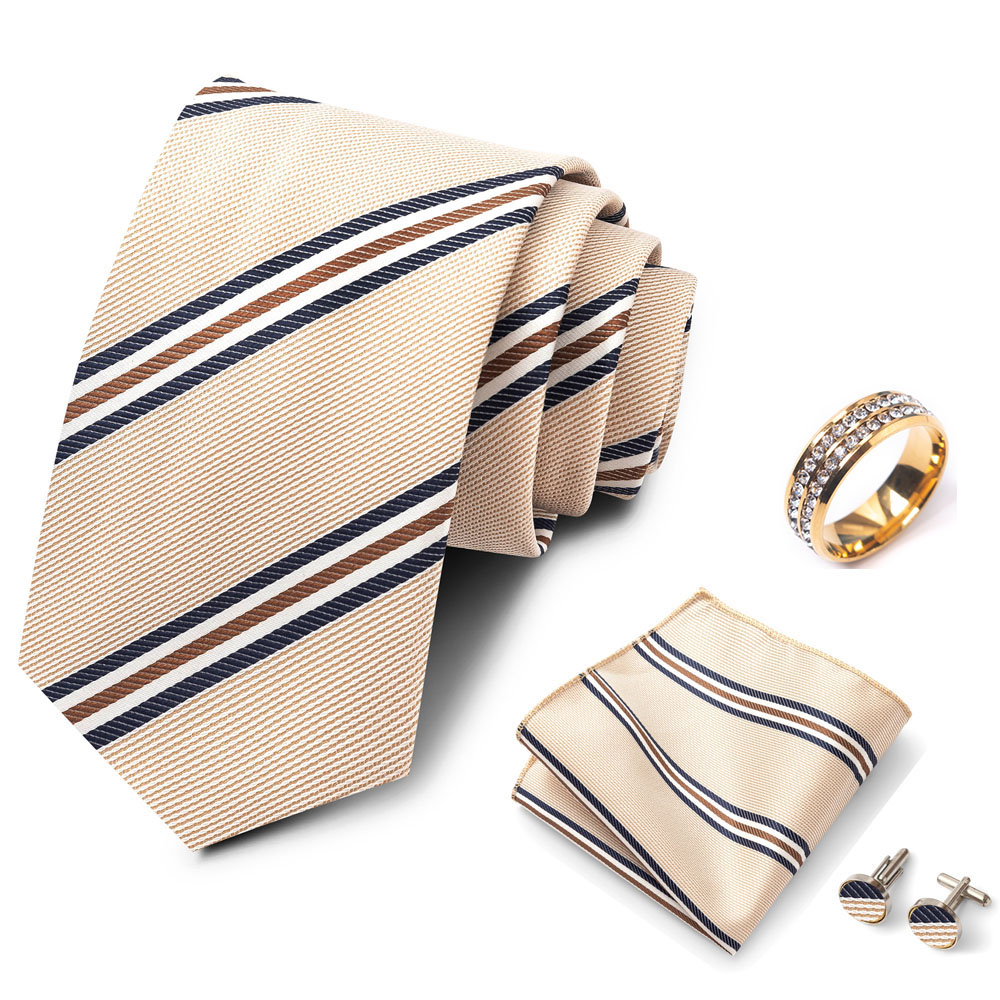 Striped men's tie set, stylish - Mens Formal review and price