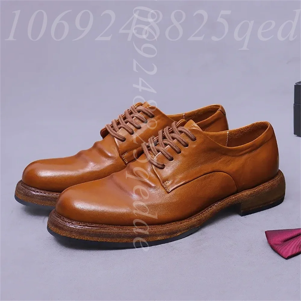 Men's Handmade Vintage Lace-Up - Formal Men Daily Wear Footwear review and price