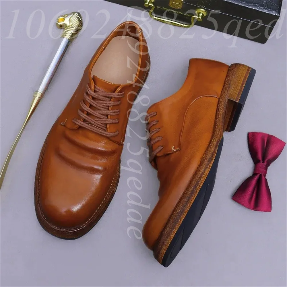 Men's Handmade Vintage Lace-Up - Formal Men Daily Wear Footwear review and price