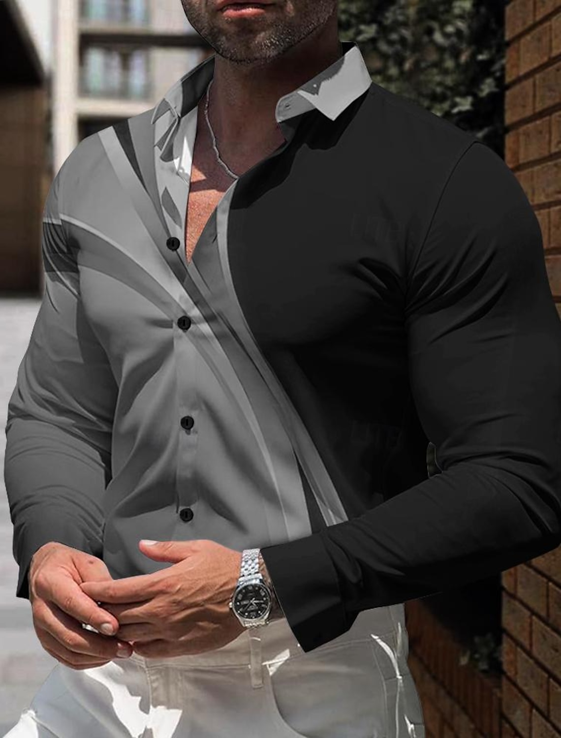 Striped Business Casual Men's  - Men'S Hawaiian Formal Wear review and price