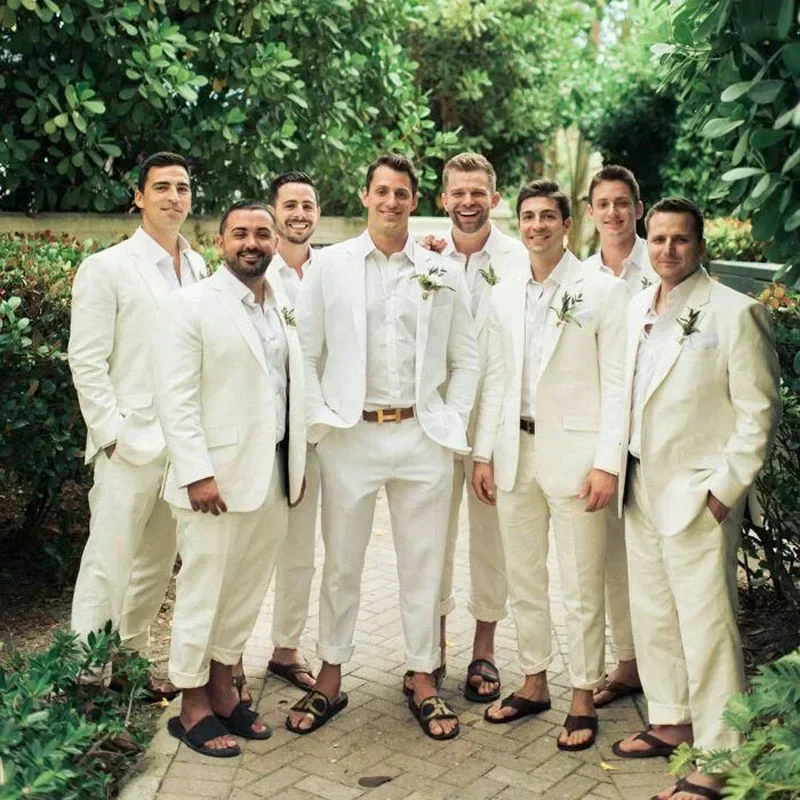 Linen Wedding Tuxedo For Men S - Men Formal Wear Summer review and price