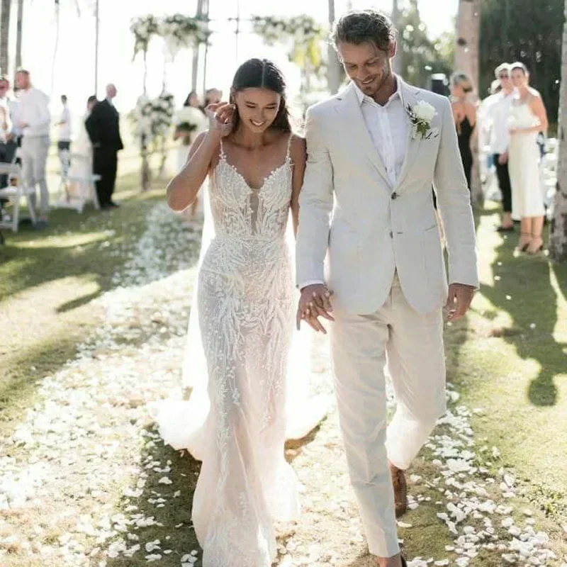 Linen Wedding Tuxedo For Men S - Men Formal Wear Summer review and price