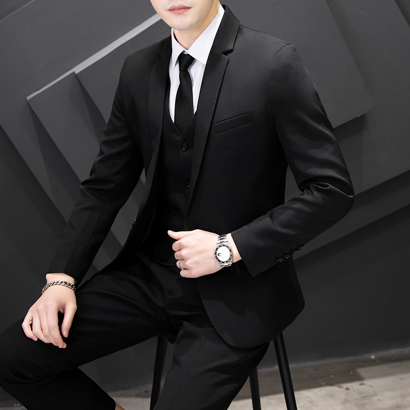 Men's Three-Piece Suit Set Fas - Men Formal Wear Wedding review and price
