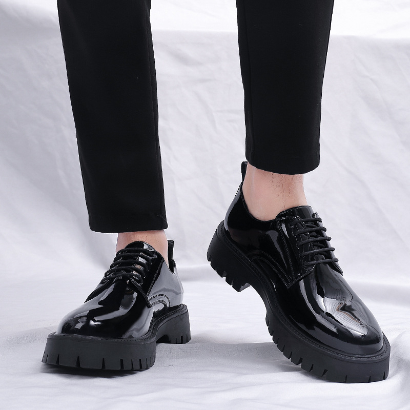 Mens Black Patent Leather Lace - Men Formal Wear All Black review and price