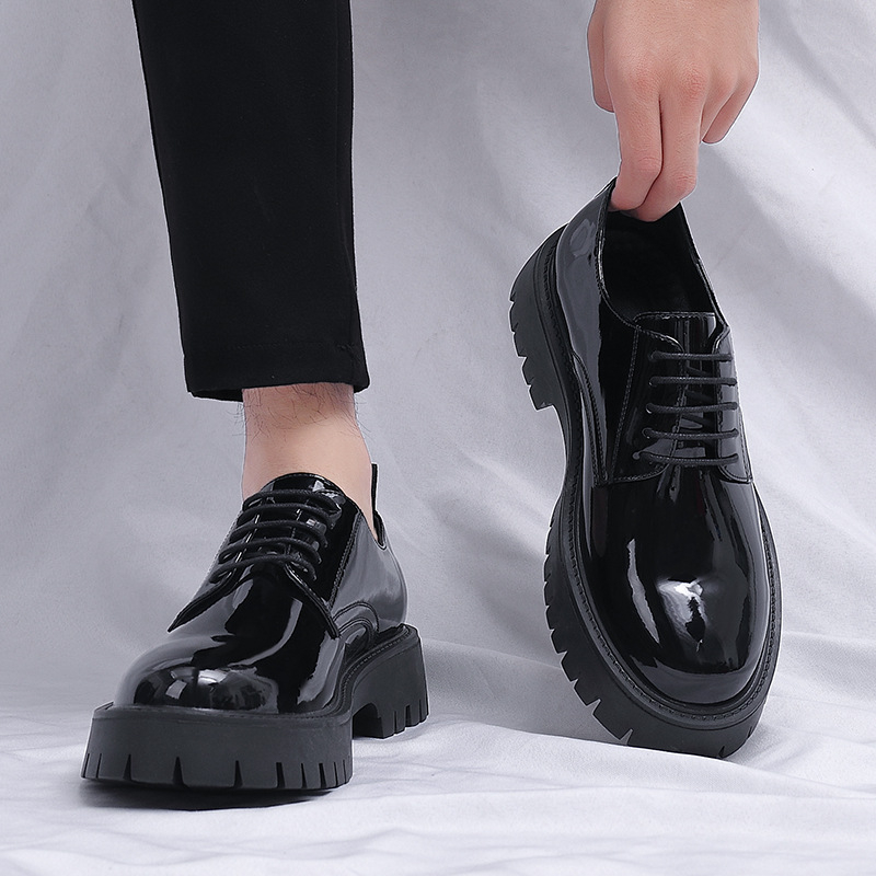 Mens Black Patent Leather Lace - Men Formal Wear All Black review and price