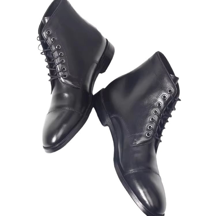Men's Handmade Genuine Leather - Men Formal Wear With Boots review and price