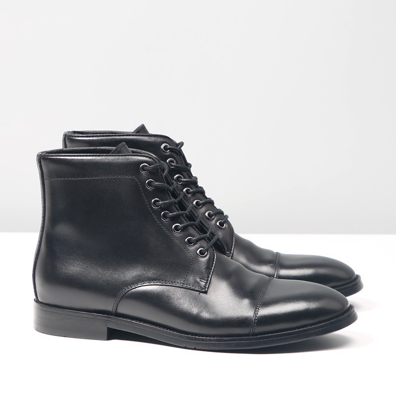 Men's Handmade Genuine Leather - Men Formal Wear With Boots review and price