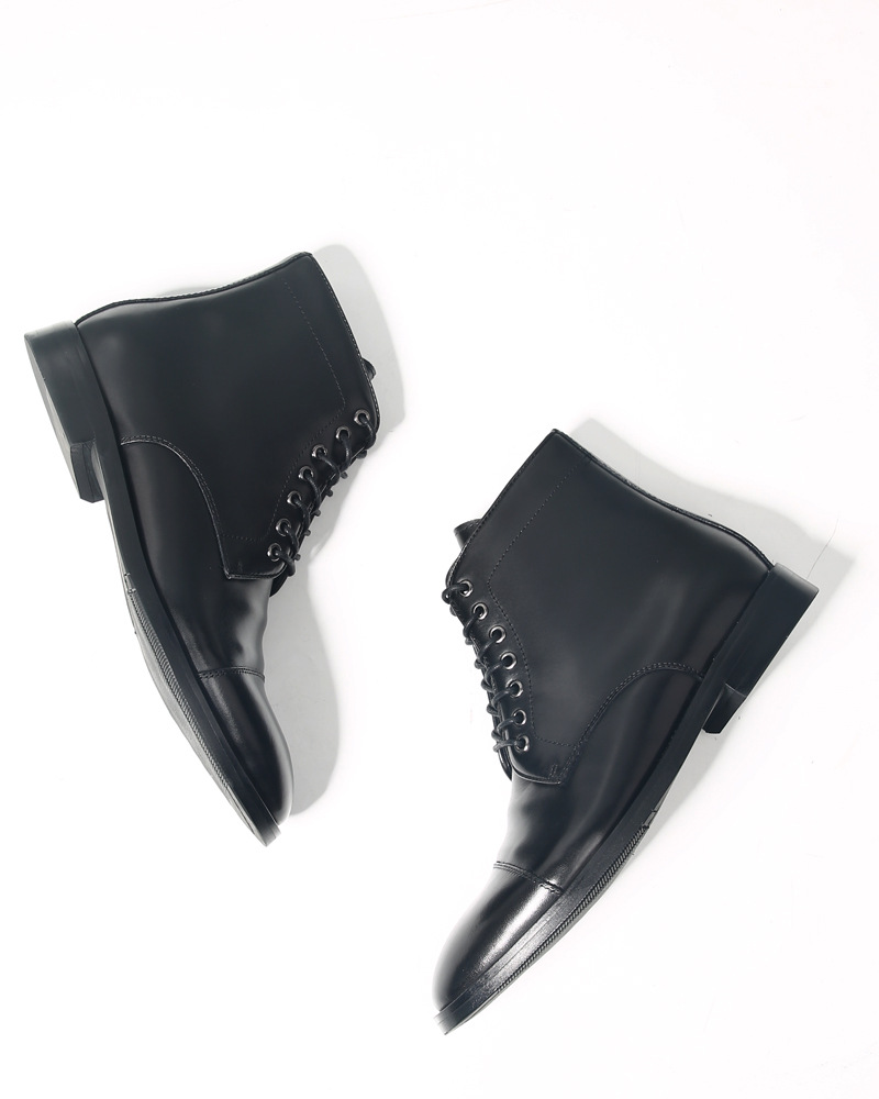 Men's Handmade Genuine Leather - Men Formal Wear With Boots review and price