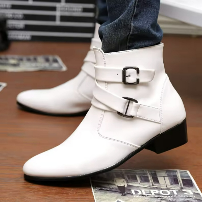 Luxury Men Boots Leather Chels - Men'S Formal Style review and price