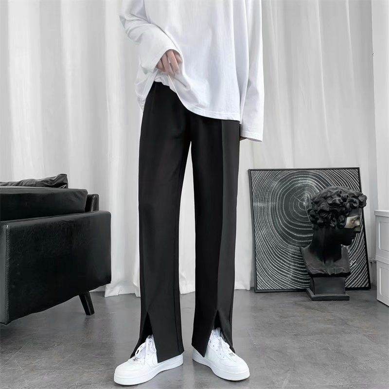 Spring/Summer Black Suit Pants - Korean Men Formal Wear review and price
