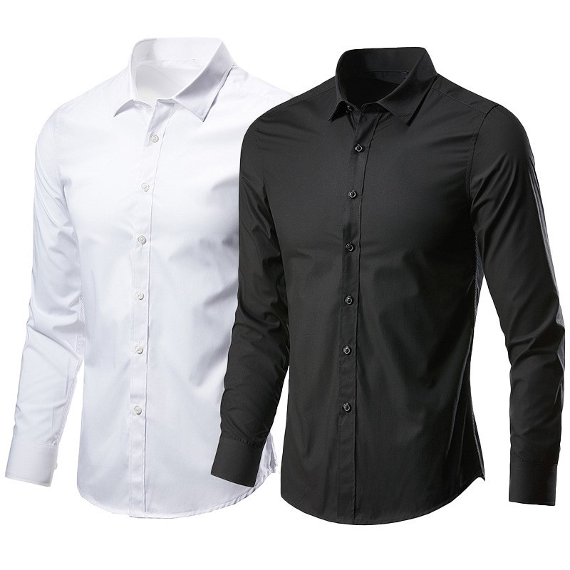 Black Cotton Formal Dress Shir - Men Formal Wear All Black review and price