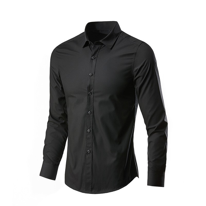 Black Cotton Formal Dress Shir - Men Formal Wear All Black review and price