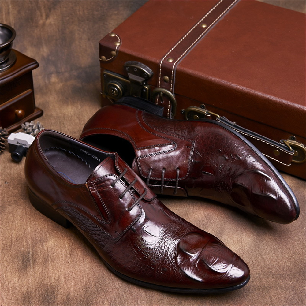 Cowhide Embossed Crocodile Pat - Men'S Formal Style review and price