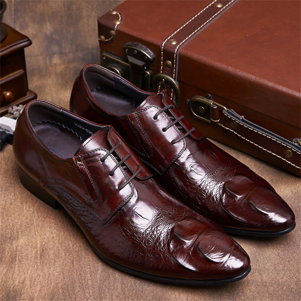 Cowhide Embossed Crocodile Pat - Men'S Formal Style review and price