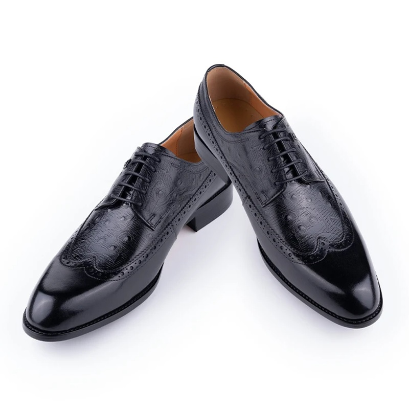 Men's Cowhide Leather Shoes La - Formal Men Daily Wear Footwear review and price