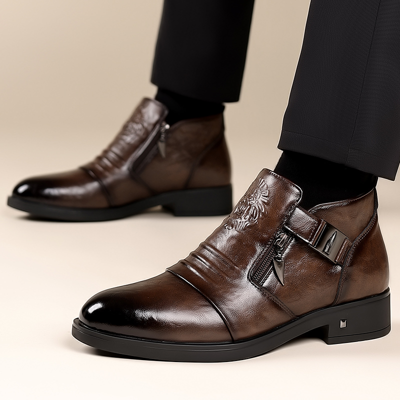 Men's Retro Lion Head Zipper D - Men Formal Wear With Boots review and price
