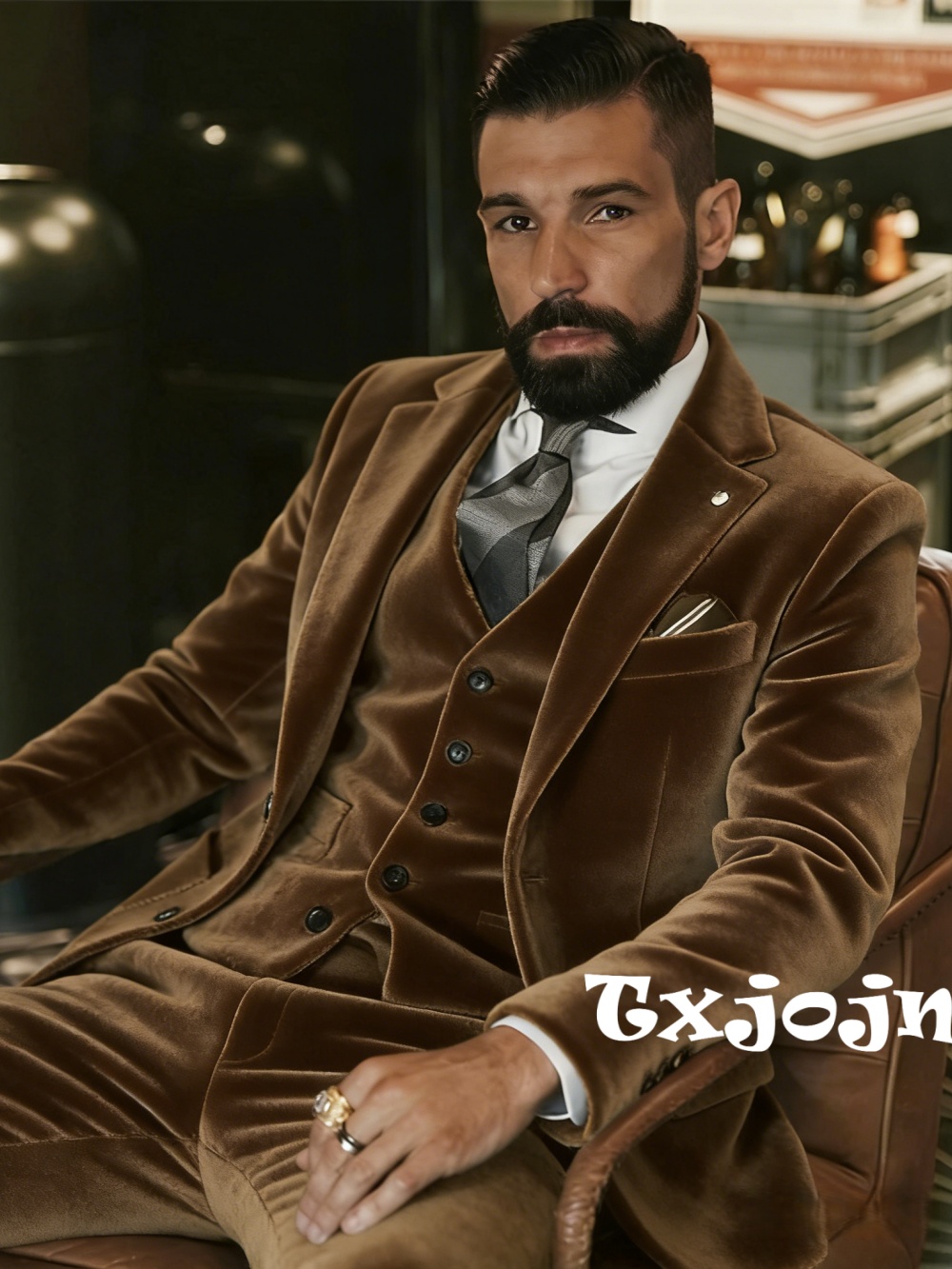 Men's Velvet Suits 3 Pieces Da - Men Formal Wear Wedding review and price