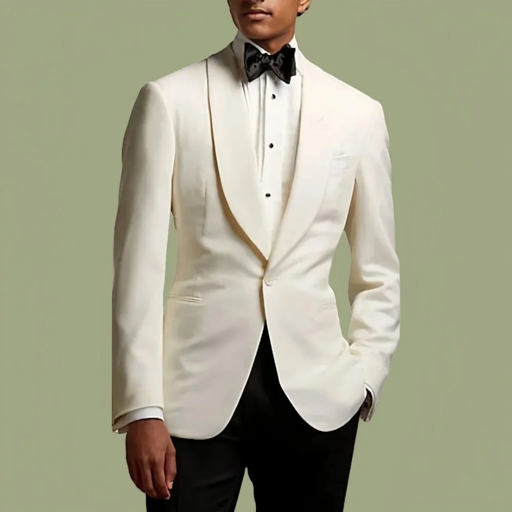 Men's Business Suit Ivory Whit - Men'S Formal Beach Wear review and price