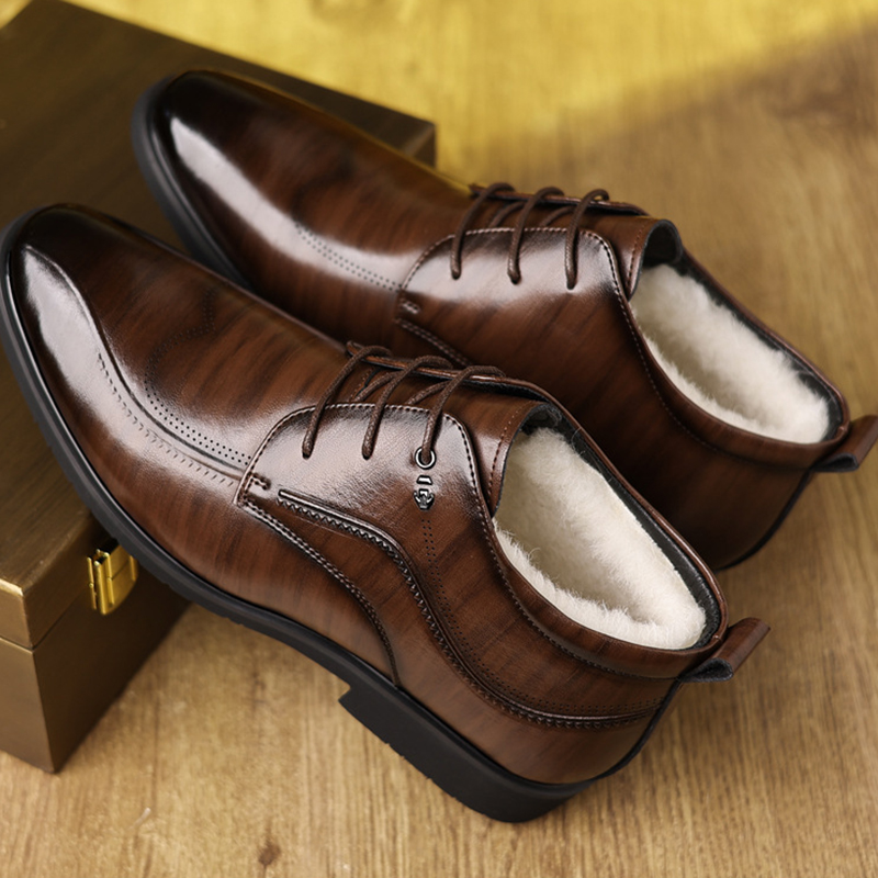 Men's Winter Leather Shoes Vel - Men Formal Wear With Boots review and price