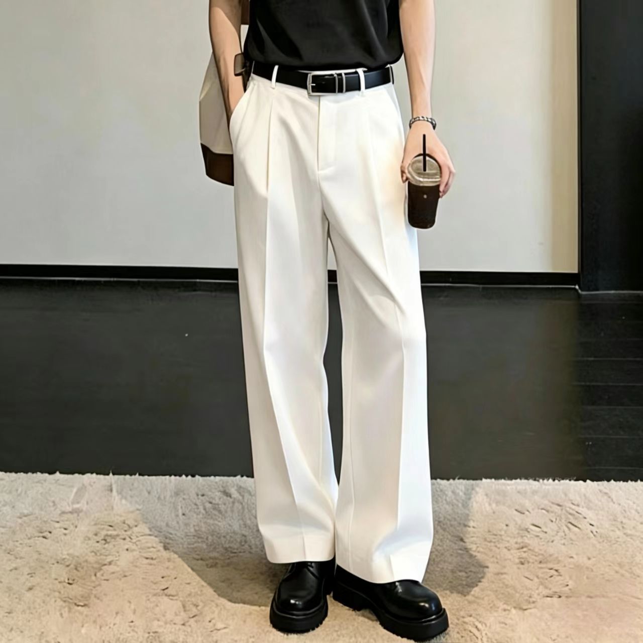 Mens 2026 Summer Thin White Tr - Men Formal Wear Summer review and price